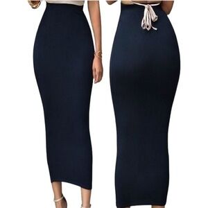 Reformation Midnight Blue Full Skirt